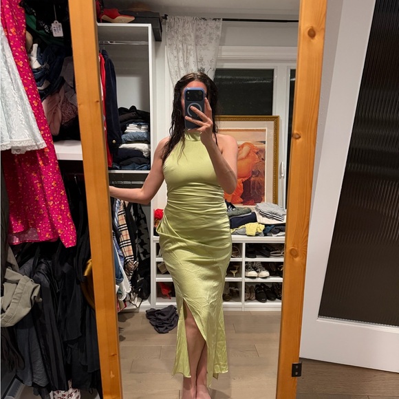 Helmut Lang Light Green Dress - www.disolcolor.com